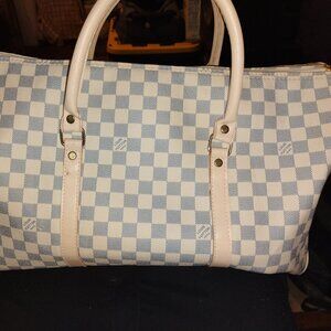 LOUIS VUITTON Damier Azur Keepall Bandouliere 45
